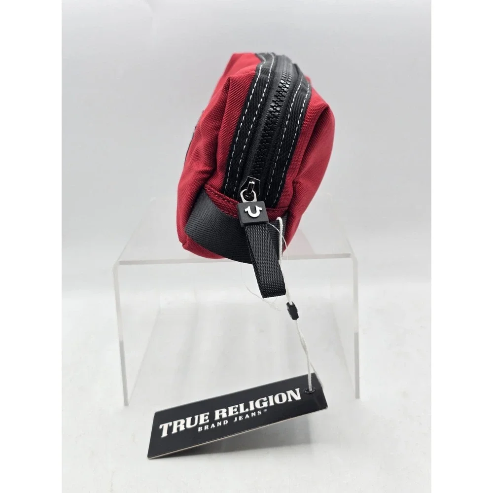 NWT True Religion Polyester Pouch - Color‎ Red - 8.75